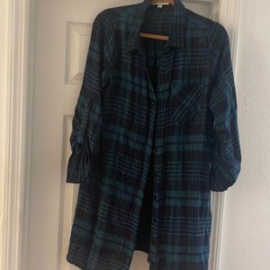 Cotton flannel print dress